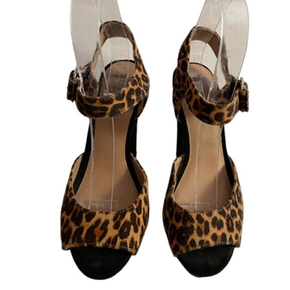 SM Leopard Platform Shoes Size 6 - Picture 3 of 7